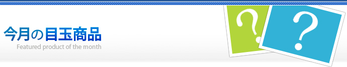 今月の目玉商品